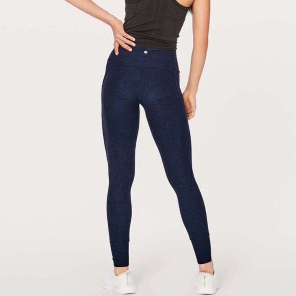 LULULEMON Rush Hour Tight Heathered Hero Blue Women’s Size 6 - Picture 3 of 10